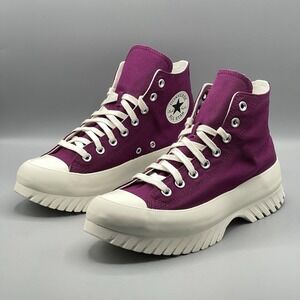 Converse Men's 8.5 Sneakers Purple High Top CTAS Lugged 2.0 Womens 10.5 A03701C